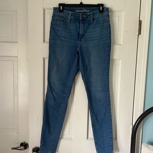 Blue skinny jeans